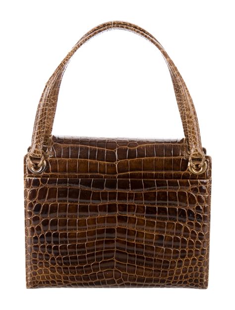 Small Classic bag in crocodile 